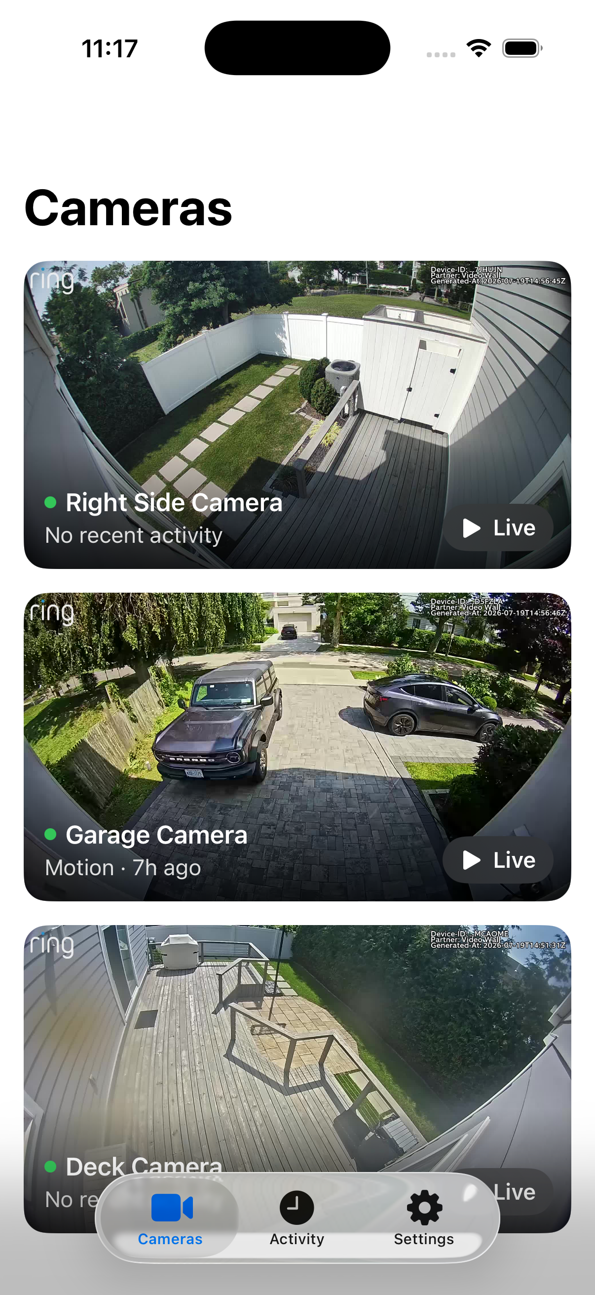 Video Watch Live on iPhone